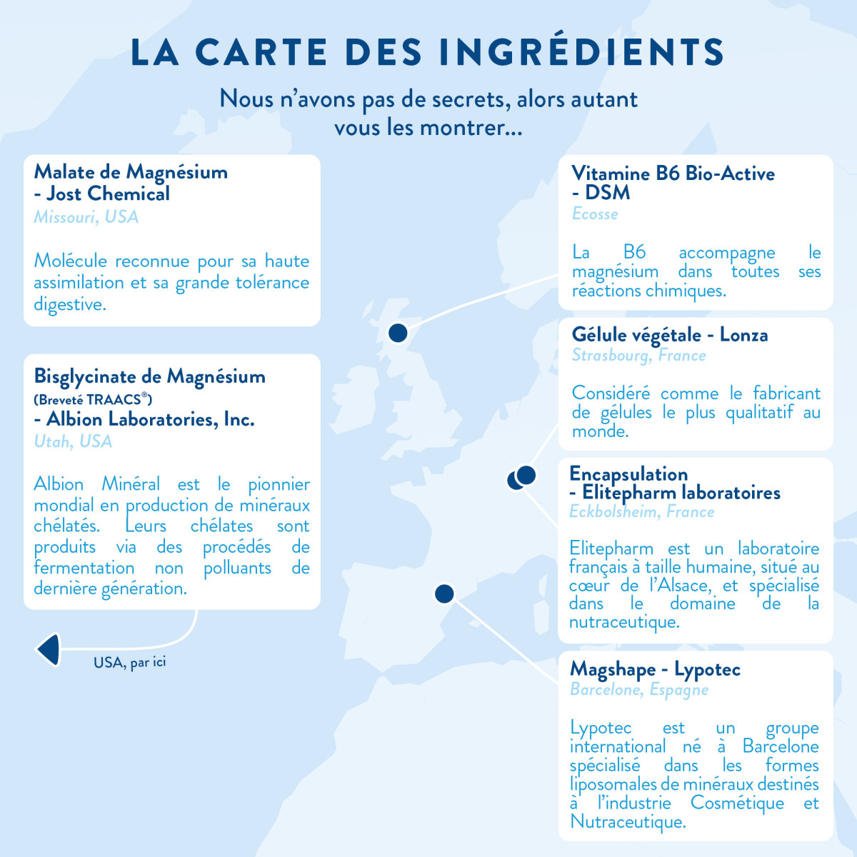 Magnésium Bisglycinate Malate & Liposome + Vitamine B6 NUTRI&CO - Haute Teneur, Complément Alimentaire Neuf