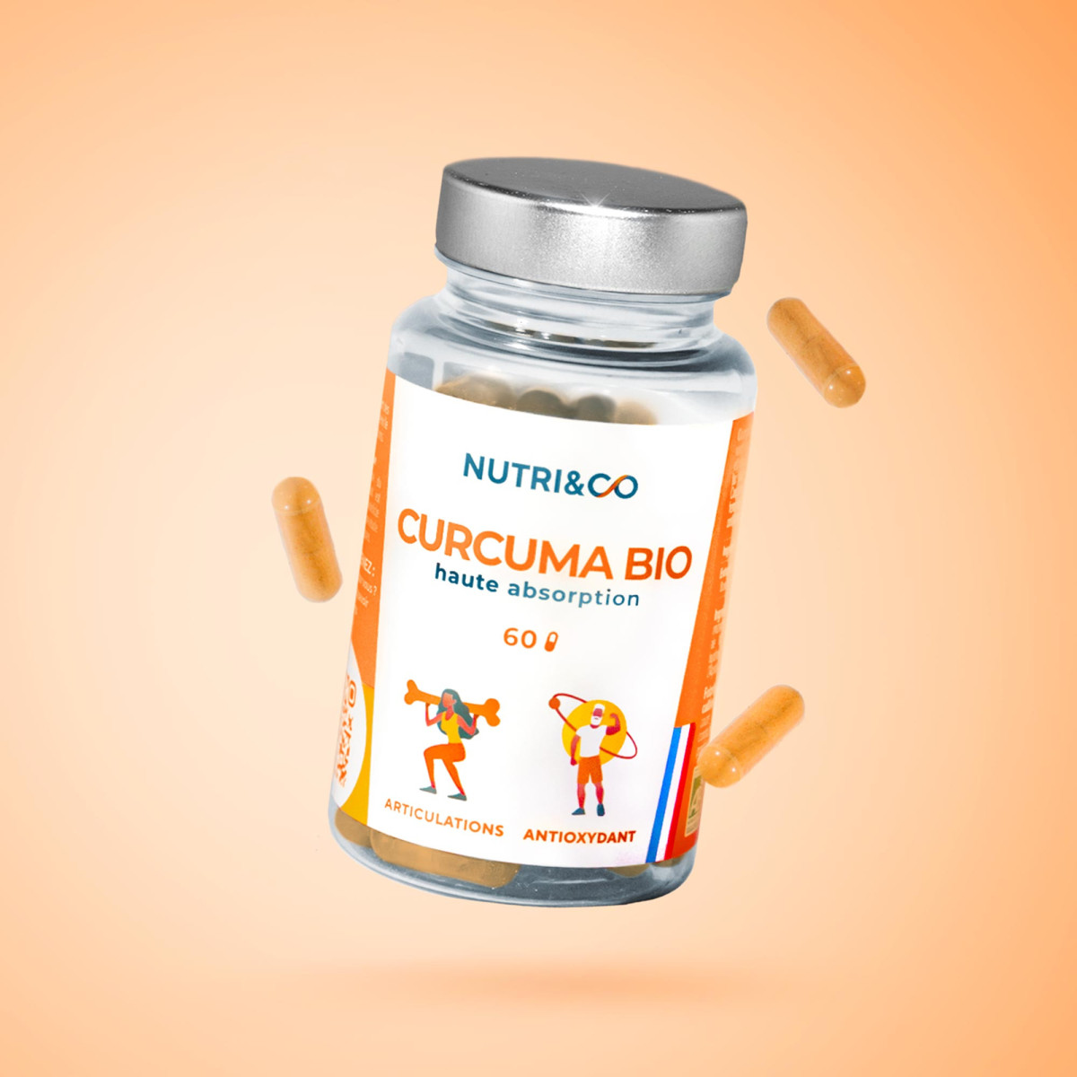 Buy organic turmeric and high absorption curcumin in capsules - Nutri&Co