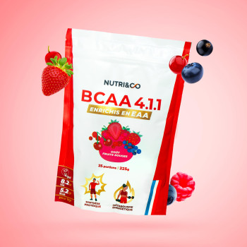 BCAA 4.1.1 vegan en poudre avec EAA : utilité, avis et achat