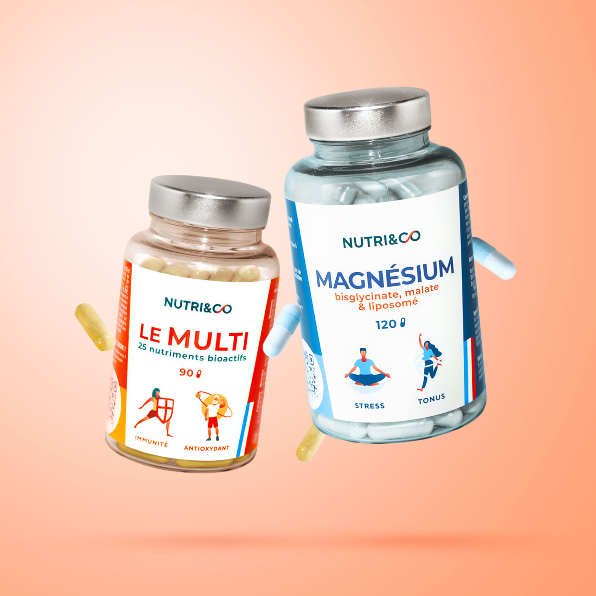 Pack de Compléments alimentaires Tonus : Magnésium et Vitamines