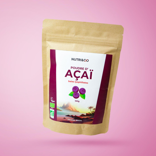 Poudre de Baies d'Açaï BIO 100 g - Achat Avis - Nutri&Co