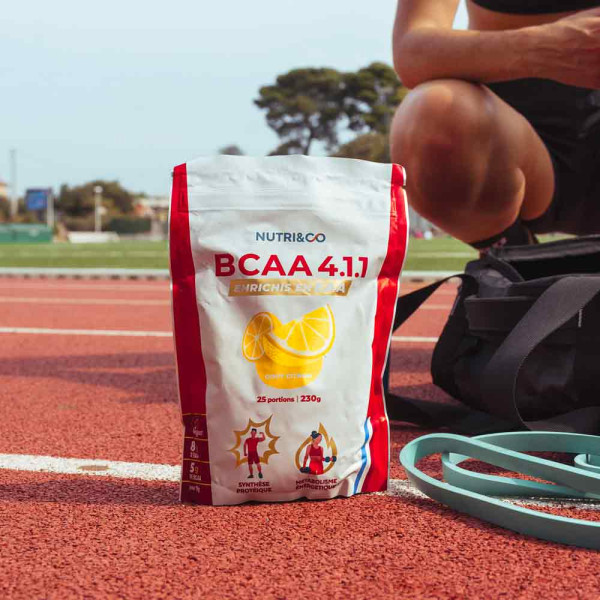 BCAA 4.1.1 vegan en poudre avec EAA : utilité, avis et achat