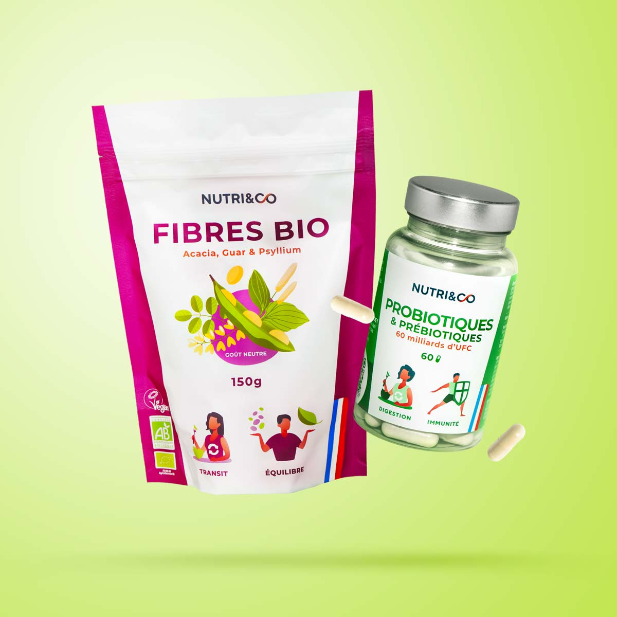 Complement alimentaire Fibres et Probiotique Complement alimentaire Fibres et Probiotique