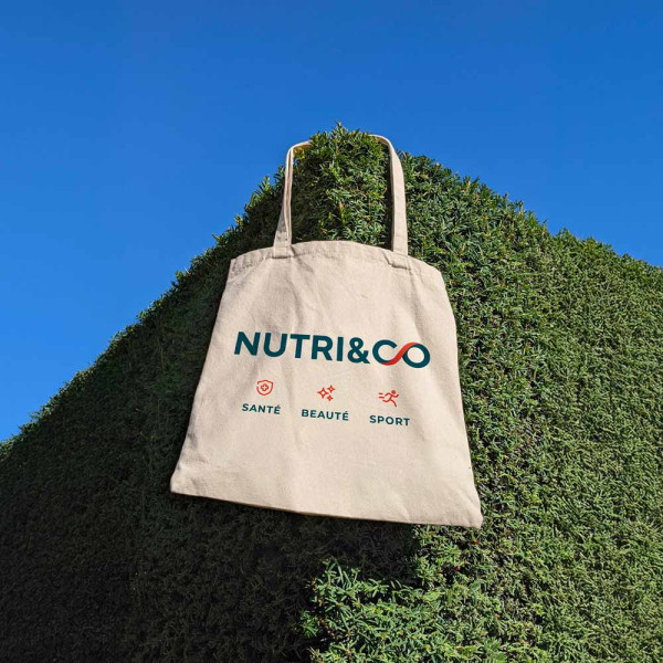 Tote bag en coton Nutri&Co Tote bag en coton Nutri&Co