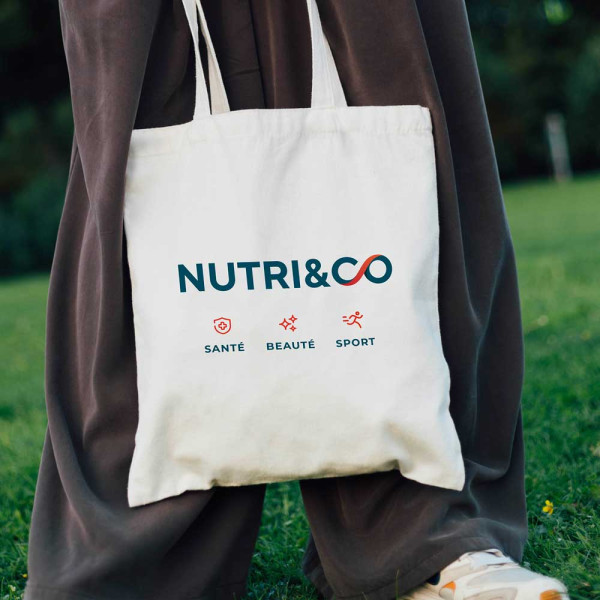 Tote bag en coton Nutri&Co Tote bag en coton Nutri&Co