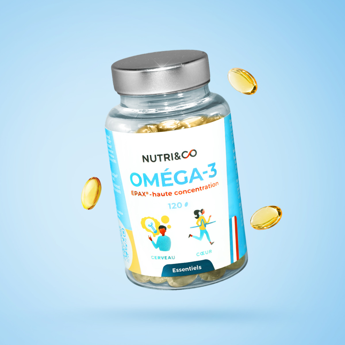 Buy omega-3 EPA DHA, wild fish fatty acids - Nutri&Co Buy omega-3 EPA DHA, wild fish fatty acids - Nutri&Co
