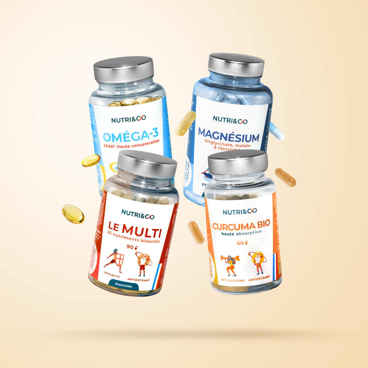 Packs de compléments alimentaires Sportifs - Nutri&Co Packs de compléments alimentaires Sportifs - Nutri&Co