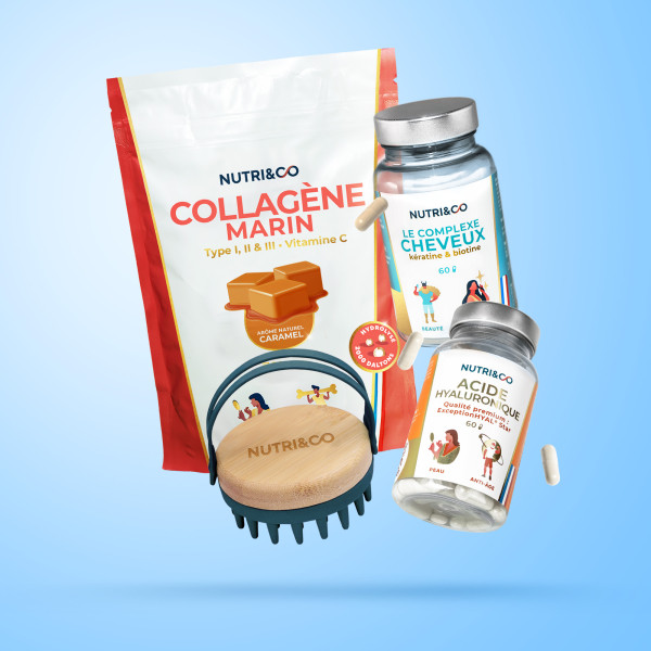 Pack beauté et brosse massante pour cheveux