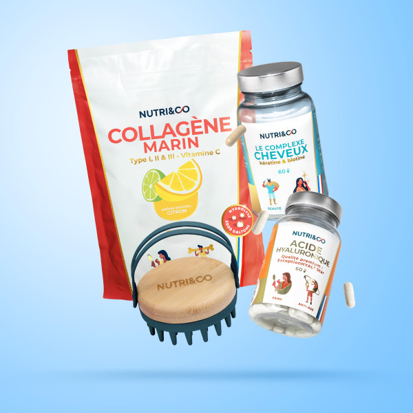 Pack beauté et brosse massante pour cheveux