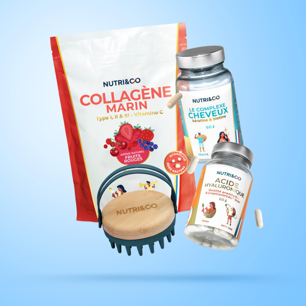 Pack beauté et brosse massante pour cheveux