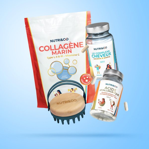 Pack beauté et brosse massante pour cheveux