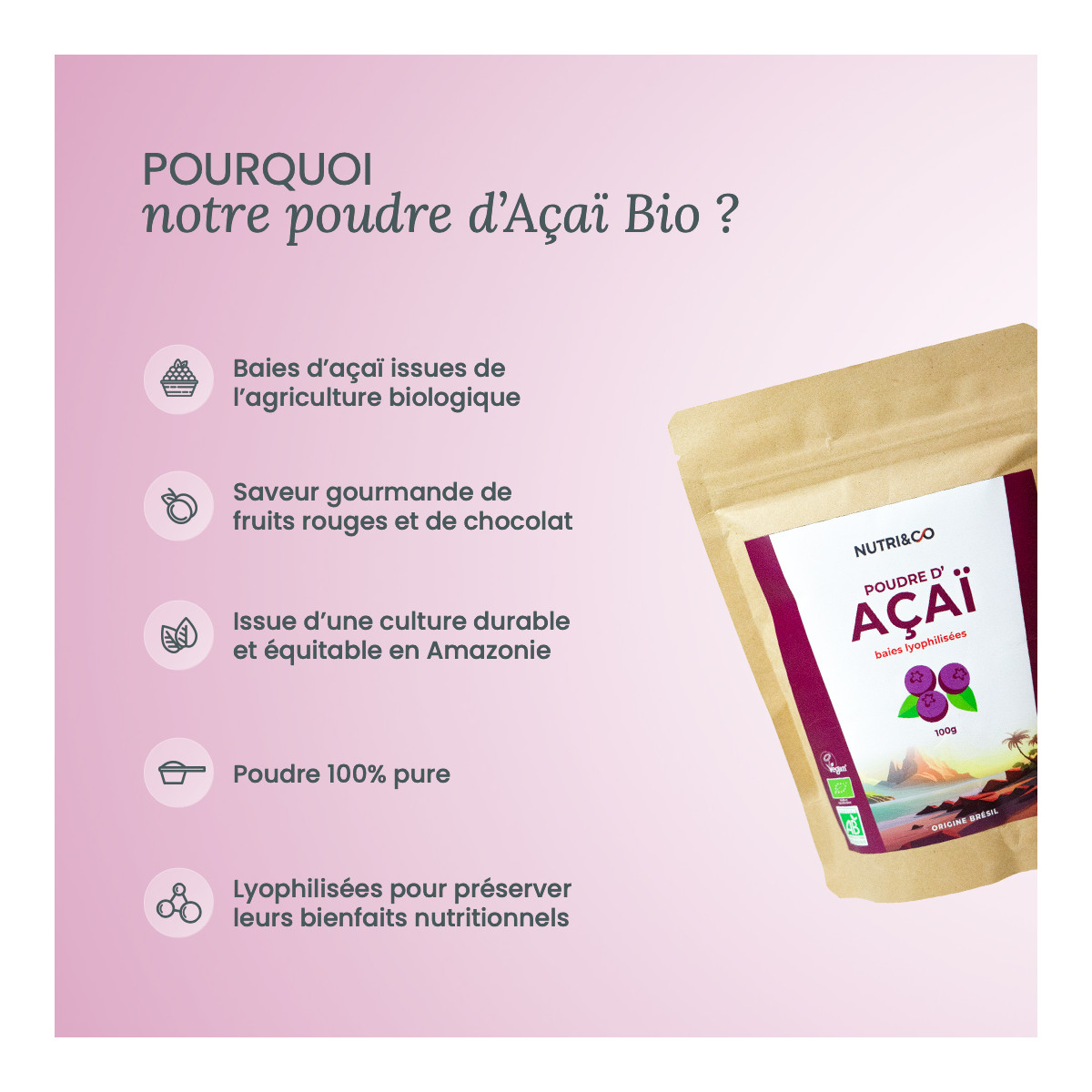 Poudre Aïcha Pour Femme - 100% Naturelle, 75 G, Poudre Toilette, Neuf