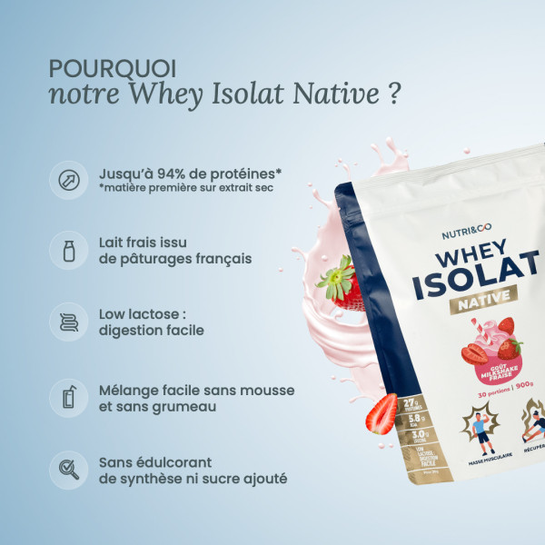 Choisir la Whey isolat native Nutri&co