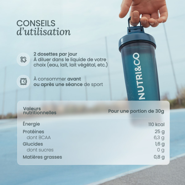 Whey Isolate Native - sans Lactose - Nutri&Co Whey Isolate Native - sans Lactose - Nutri&Co