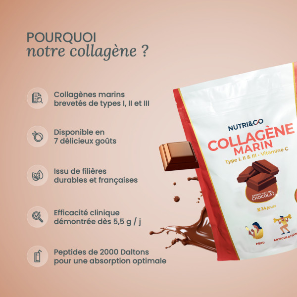 Collagène marin hydrolysé en poudre – peau & articulations | Nutri&Co