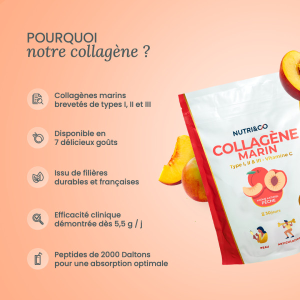 Collagène marin hydrolysé en poudre – peau & articulations | Nutri&Co Collagène marin hydrolysé en poudre – peau & articulations | Nutri&Co