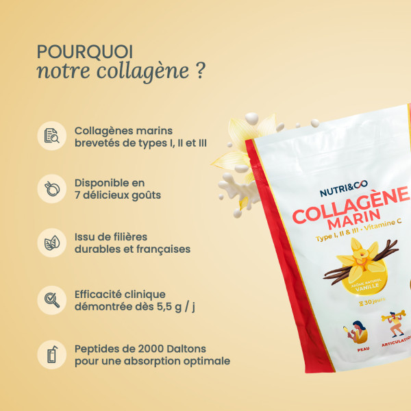 Collagène marin en poudre – peau & articulations | Nutri&Co