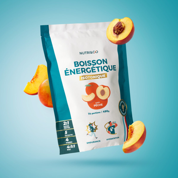 Boisson énergétique isotonique - Pêche