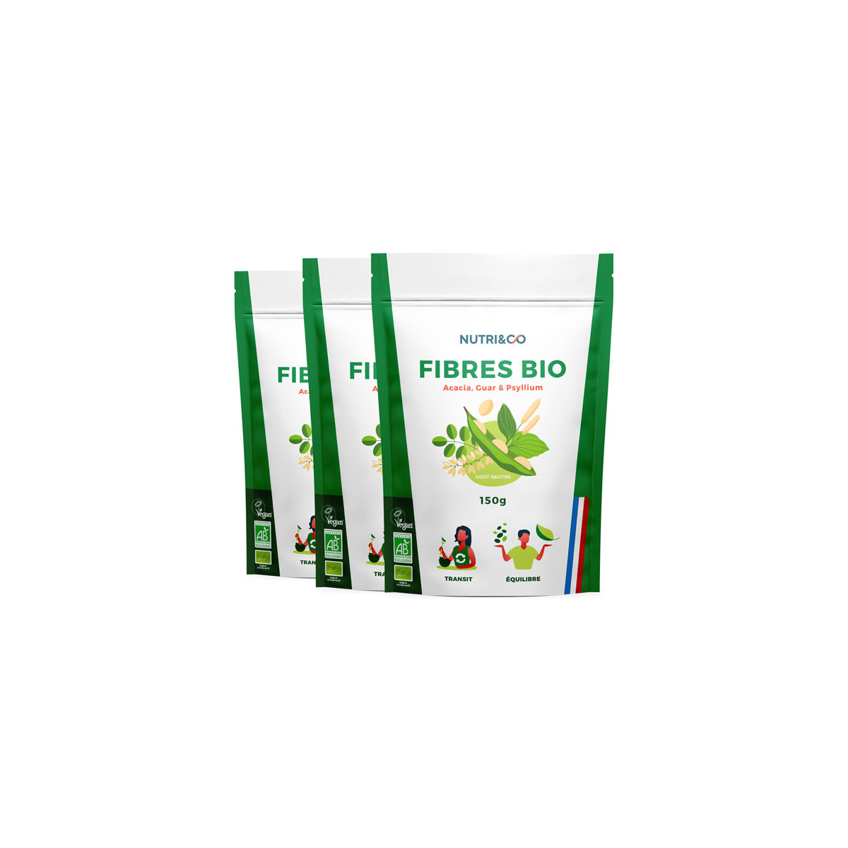 Lot de 3 Fibres Bio