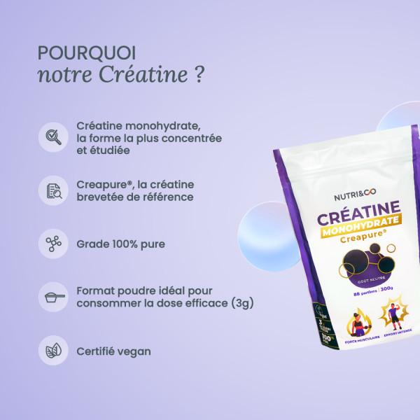 Créatine monohydrate Creapure® en poudre : effet, avis et achat Créatine monohydrate Creapure® en poudre : effet, avis et achat