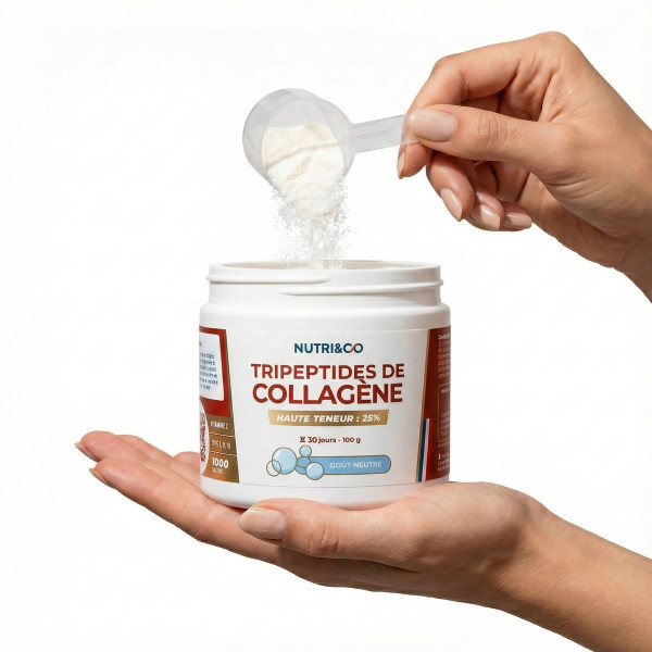Tripeptides de collagène : 25% de Tri Peptides de collagène garantis