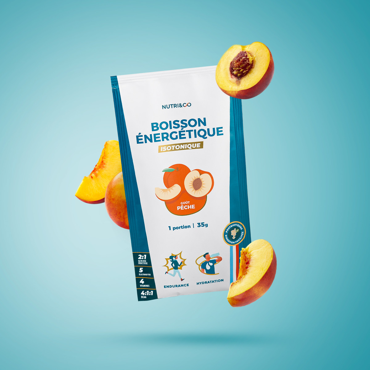 Boisson énergétique isotonique monodose