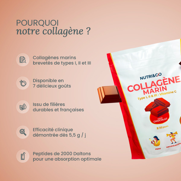Collagène marin en poudre - peau & articulations | Nutri&Co