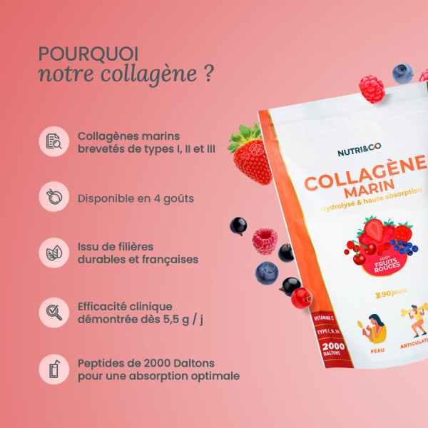 Collagène marin hydrolysé en poudre – peau & articulations | Nutri&Co