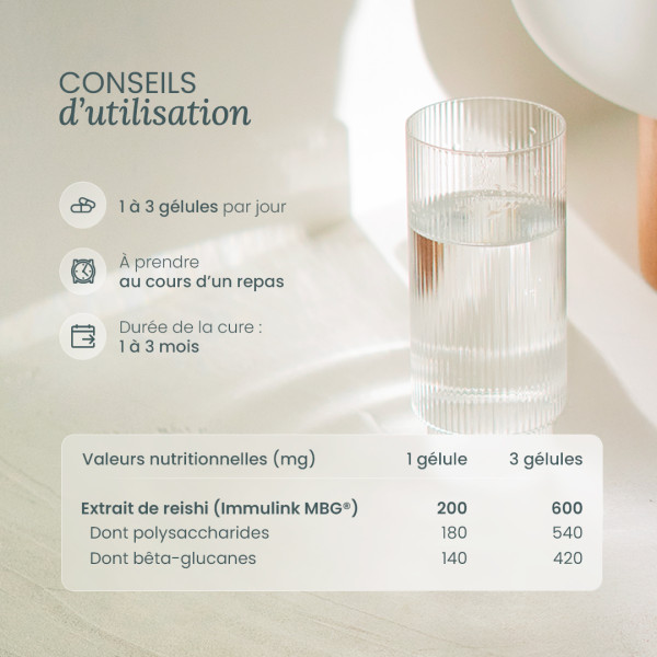 Conseils d'utilisation Reishi Bio Nutri&Co