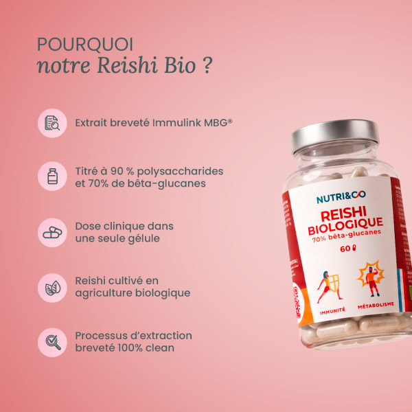 Reishi bio, champignon de l'immunité