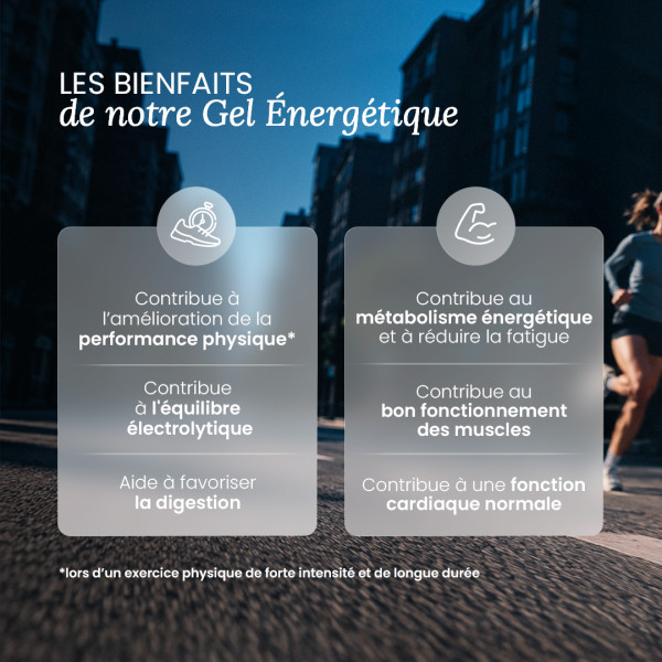 Gel énergétique endurance 30g glucides 2:1 - Nutri&Co