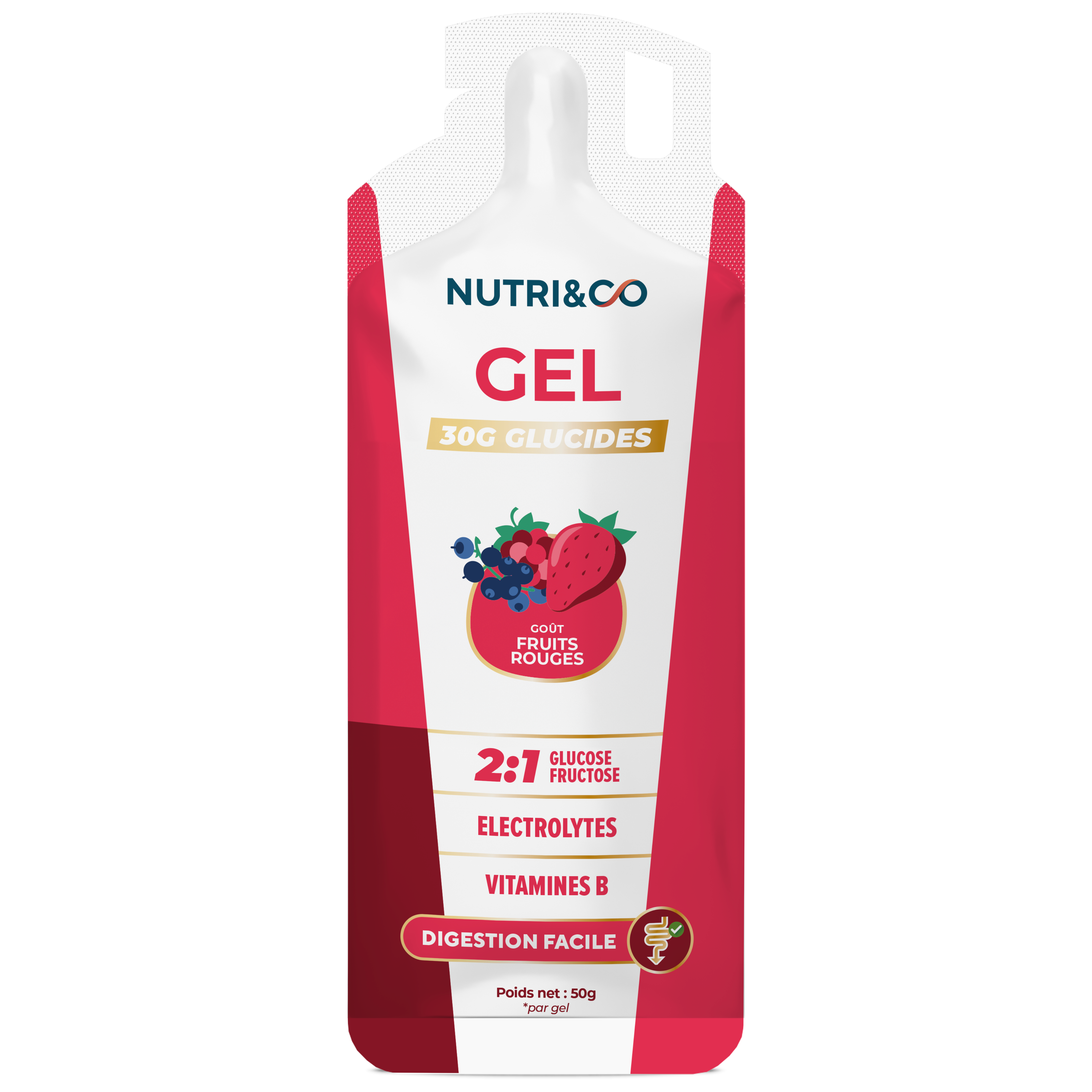 Energy gels - Red fruits