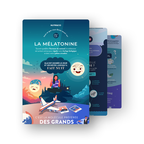 Infographie Mélatonine en spray
