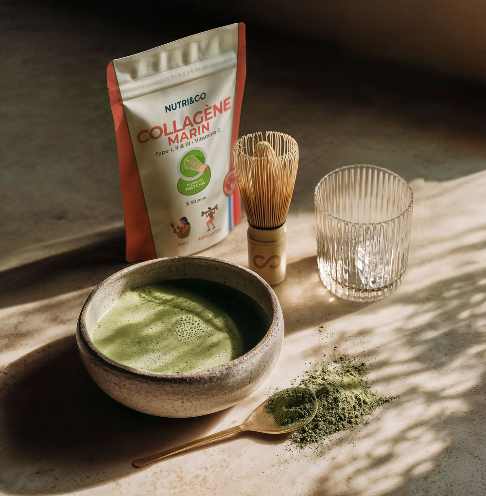 Collagène Matcha préparation