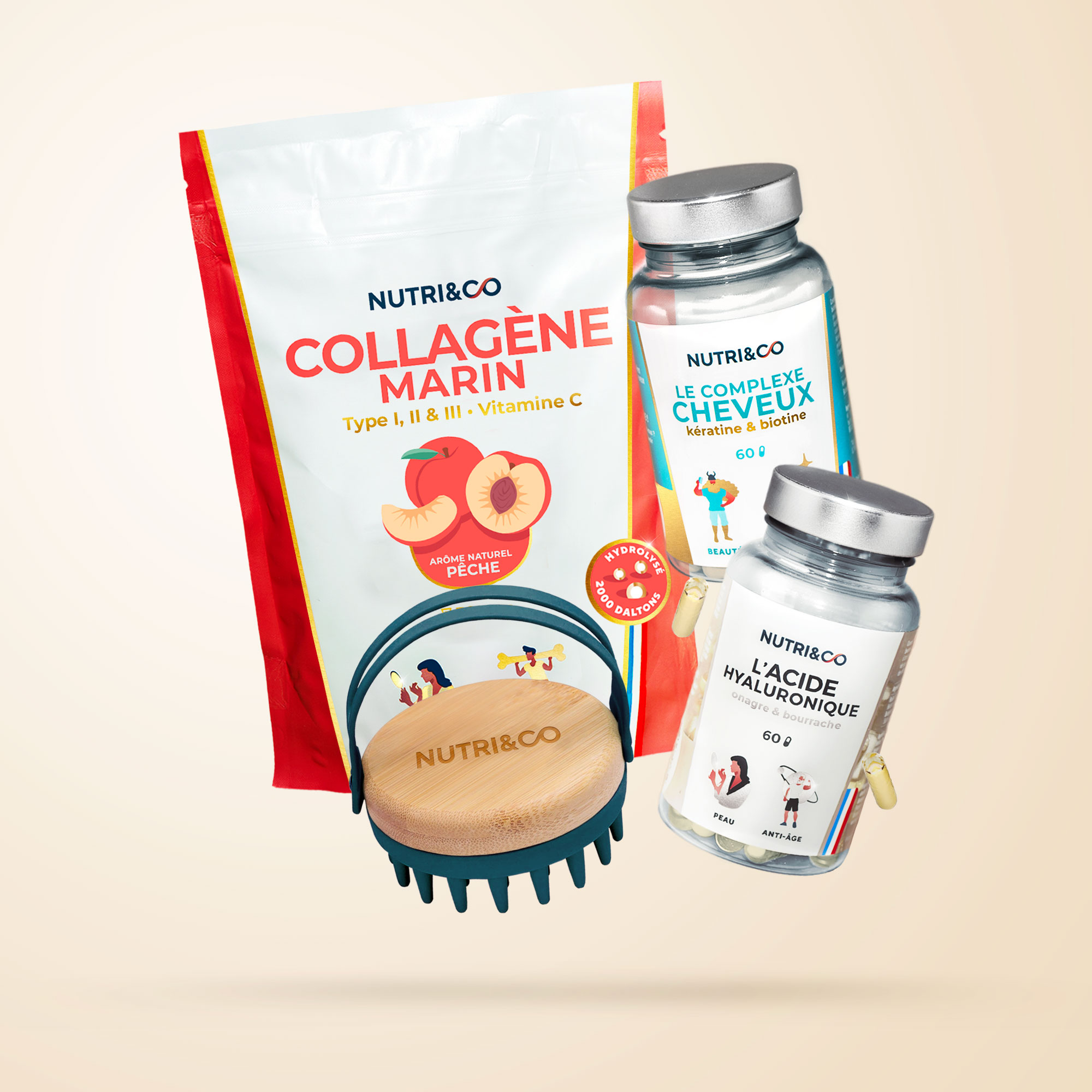 Pack Beauté et sa brosse massante