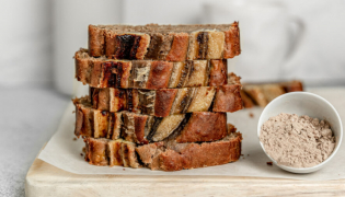 Banana Bread (Pain à la banane) à la Whey Isolat Native goût Chocolat