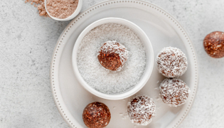 Energy Balls vegan datte chocolat à la Protéine Végétale et Bio
