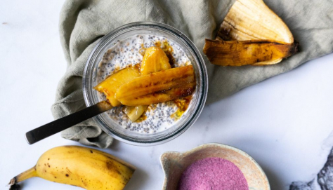 Porridge Bananes caramélisées aux Fibres Bio