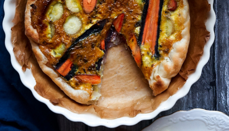 Tarte aux carottes et aux Fibres Bio